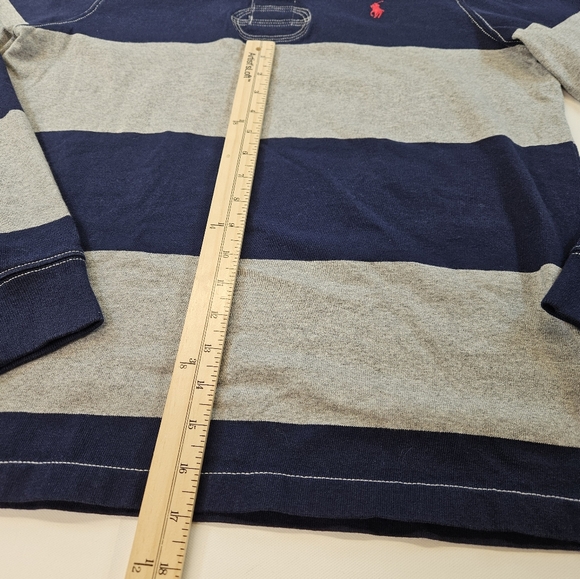 Polo Ralph Lauren Rugby Stripe Long Sleeve Men's Preppy Dress Shirt - Picture 4 of 9